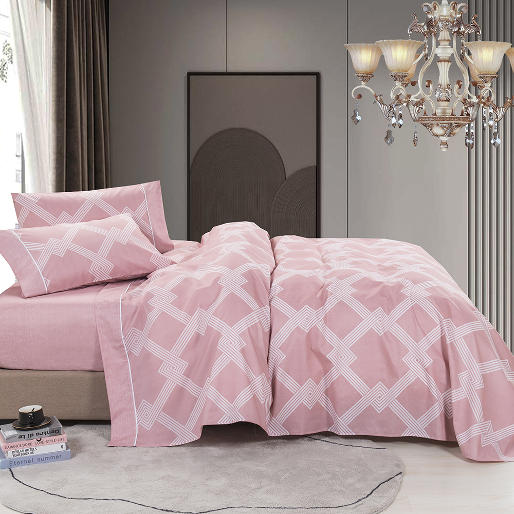 99,99% Polyester Twill Dispers Disperse Printed 4 PCS Bed Lety Set