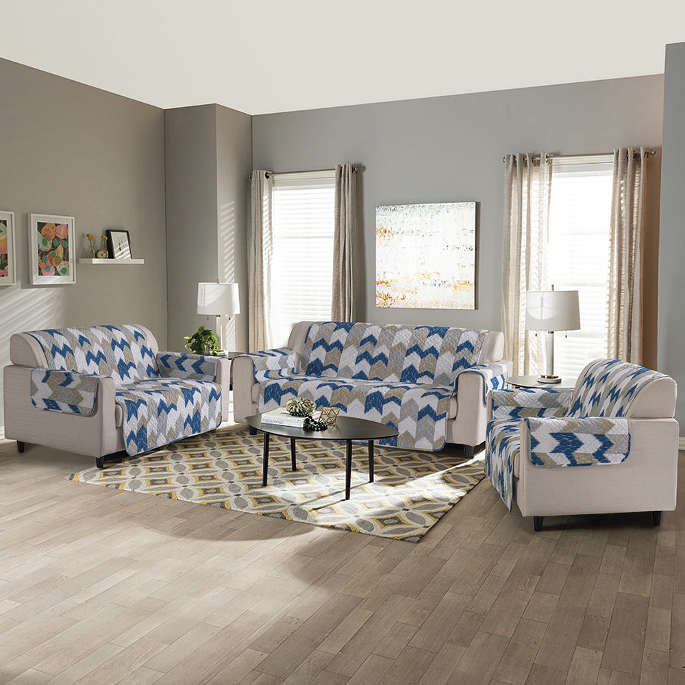 99,99% Polyester Tlačené a pevné dvojité použitie SOFA Cover 3-Piece Set